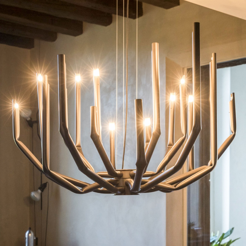 Tubular Iron Hanging Lamp | Mogg To_Be | Italianfurniture.com