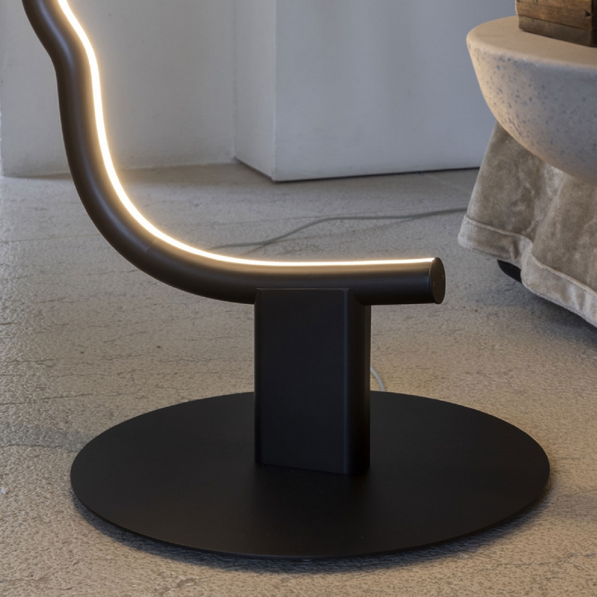 Solid Wood Graphic Floor Lamp | Mogg Vis a Vis | Italianfurniture.com