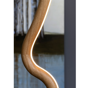 Solid Wood Graphic Floor Lamp | Mogg Vis a Vis | Italianfurniture.com