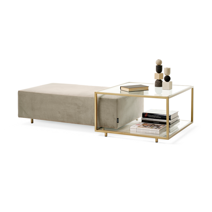 Rectangular Pouf Coffee Table | Mogg Zoom