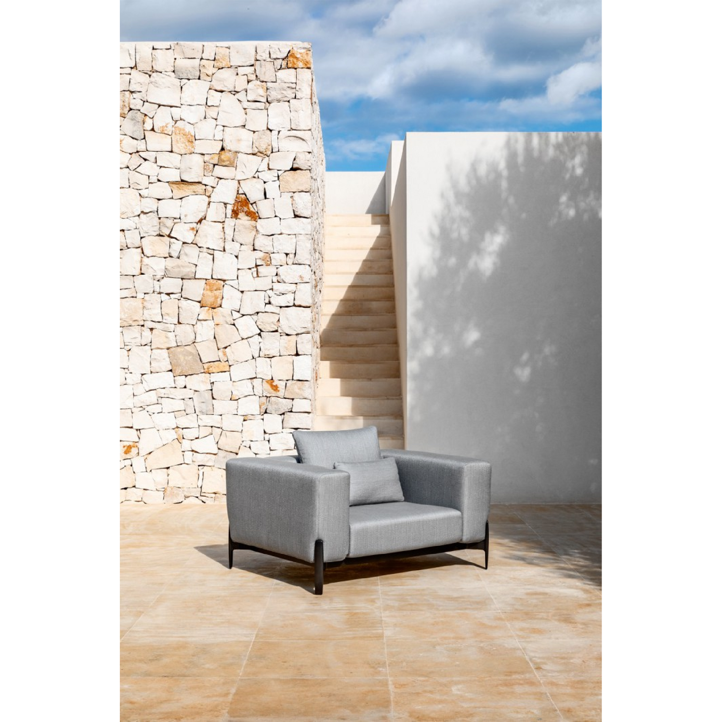 Gun Metal Outdoor Armchair | Myyour Push | Italianfurniture.com