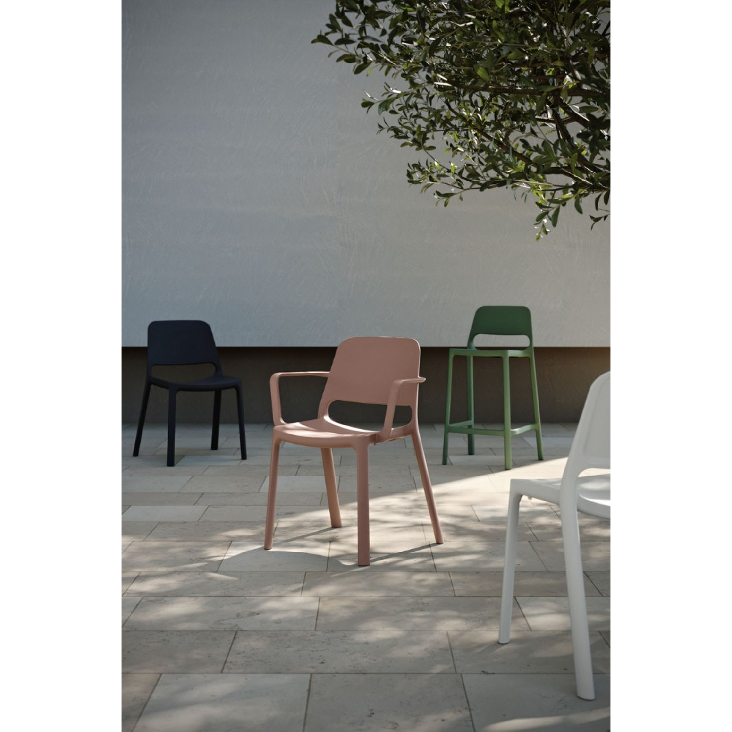 Cutout Back Outdoor Dining Chair | Myyour Tina | Italianfurniture.com