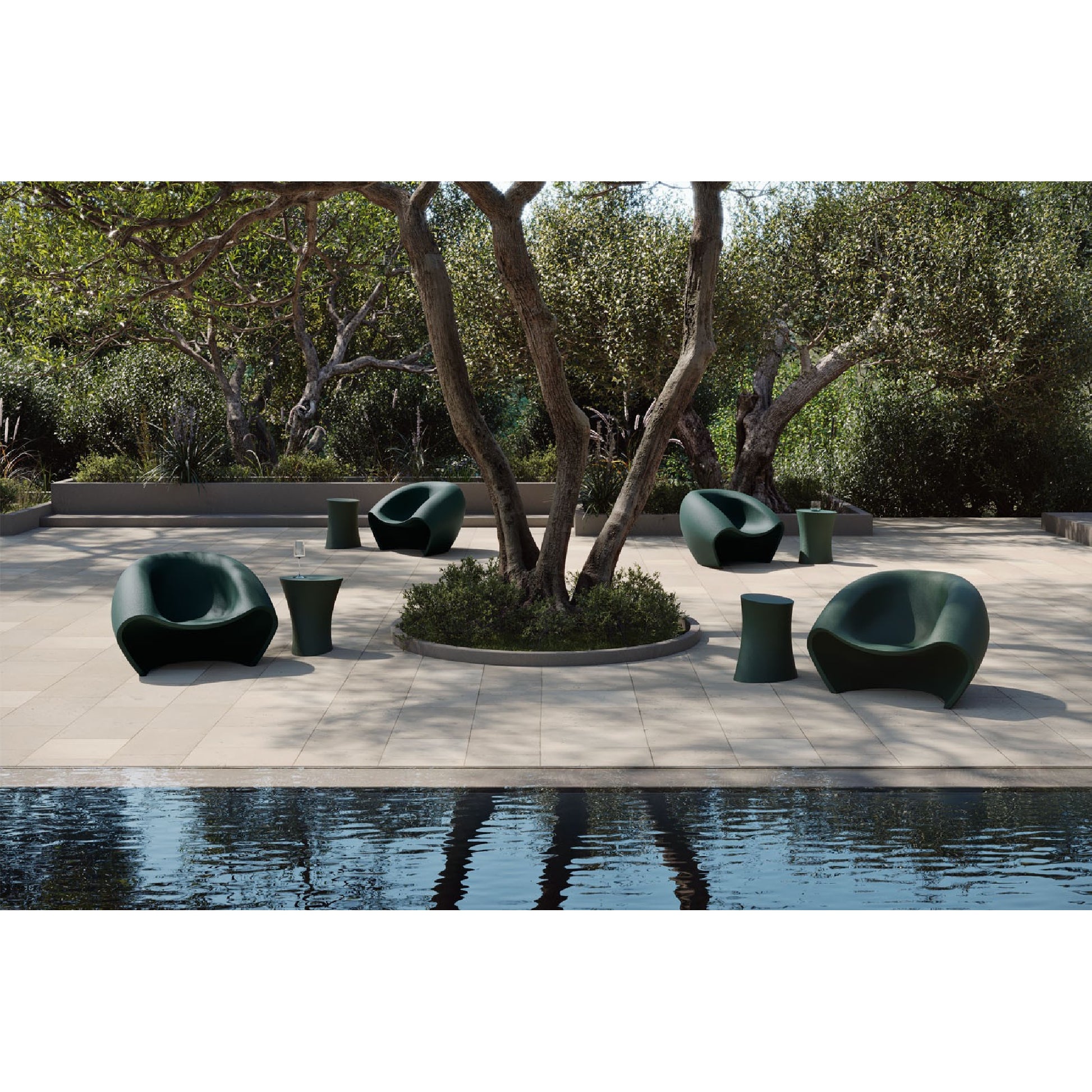 Submersible Outdoor Stool | Myyour Iris | Italianfurniture.com