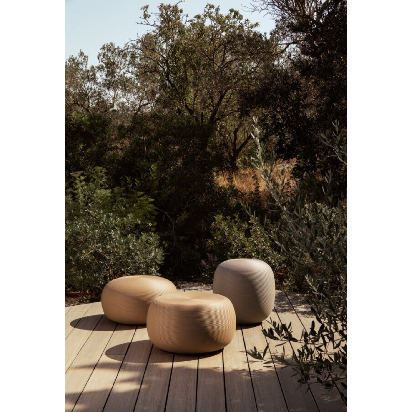 Ribbed Outdoor Stool | Myyour Pandora | Italianfurniture.com