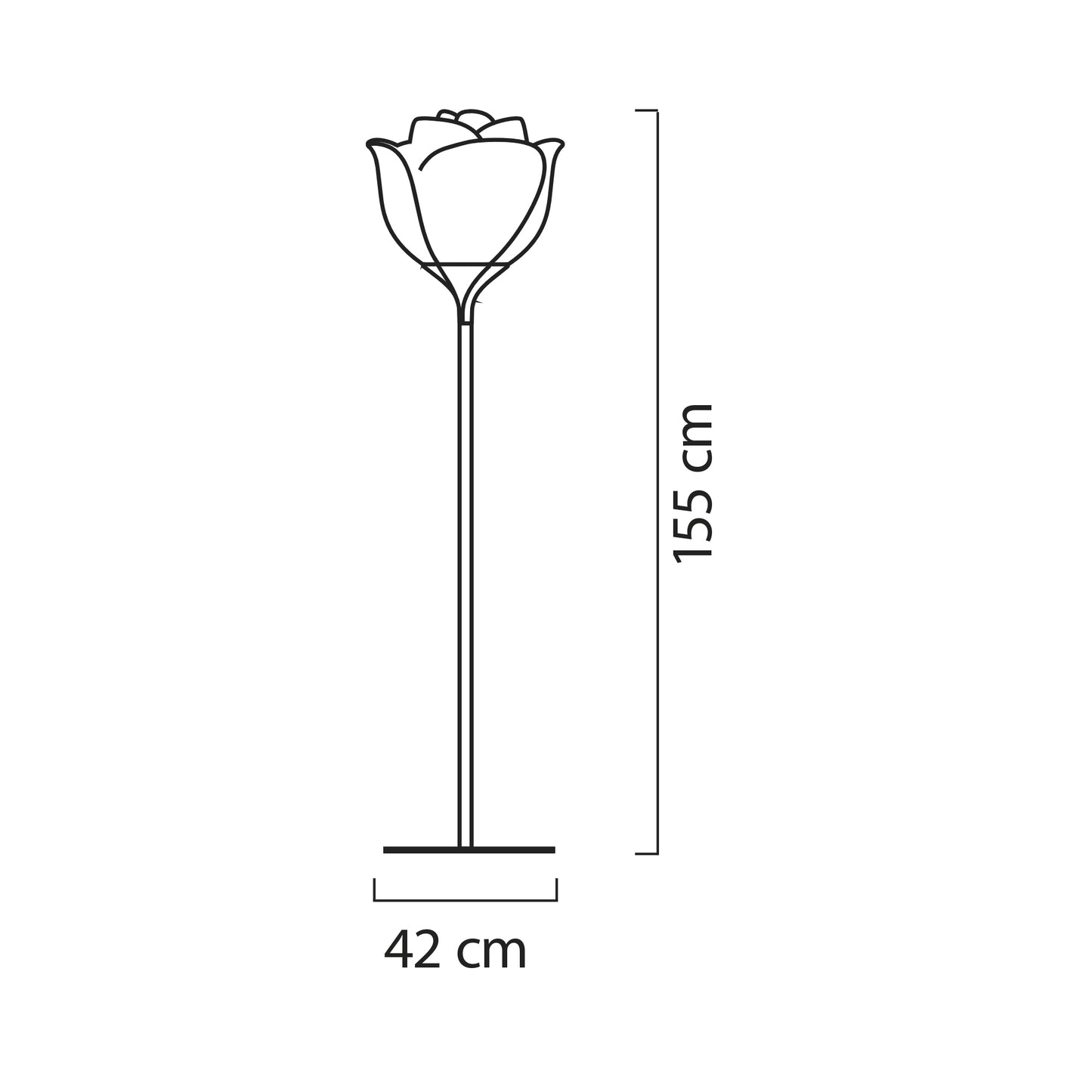 White Rose Indoor Floor Lamp | Myyour Baby Love | Italianfurniture.com