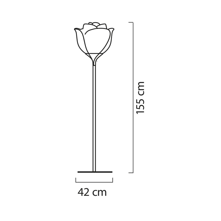 White Rose Indoor Floor Lamp | Myyour Baby Love | Italianfurniture.com