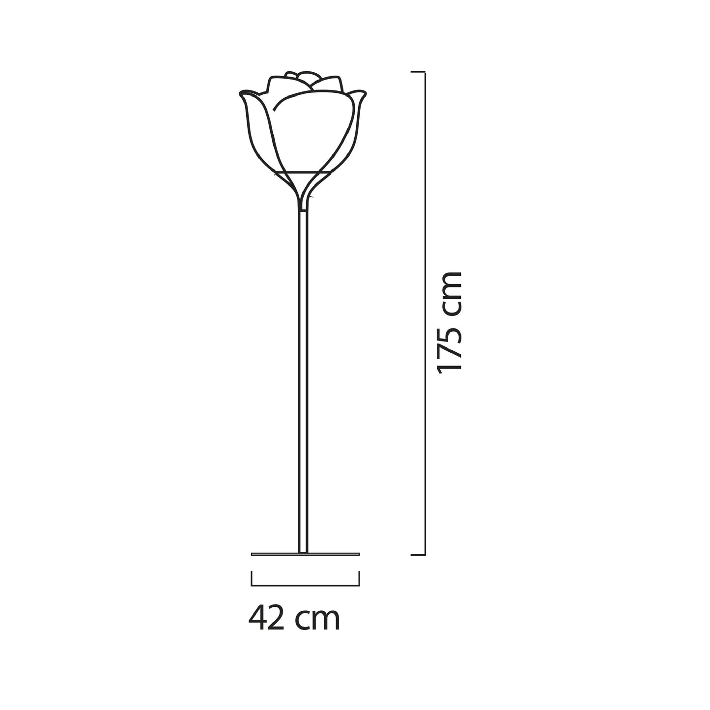 White Rose Indoor Floor Lamp | Myyour Baby Love | Italianfurniture.com