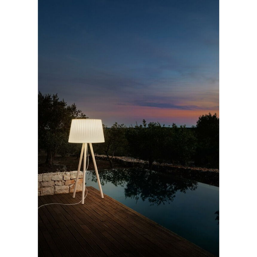 White Tripod Outdoor Floor Lamp | Myyour Agata | Italianfurniture.com