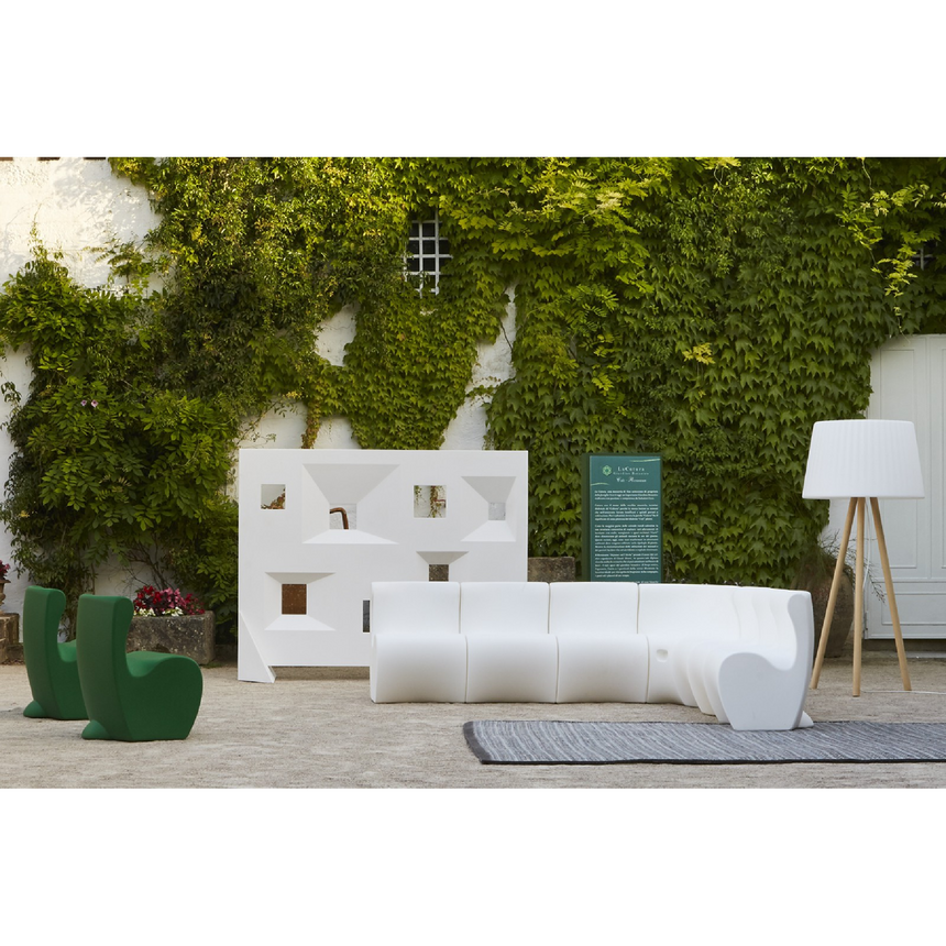 White Tripod Outdoor Floor Lamp | Myyour Agata | Italianfurniture.com