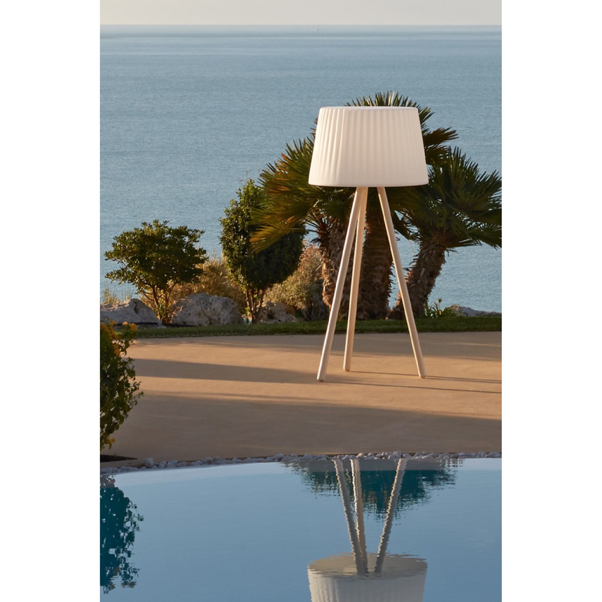 White Tripod Outdoor Floor Lamp | Myyour Agata | Italianfurniture.com