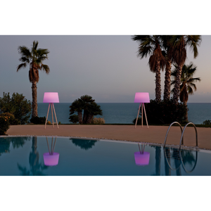 White Tripod Outdoor Floor Lamp | Myyour Agata | Italianfurniture.com