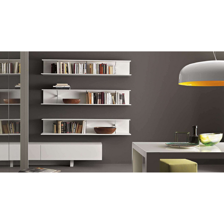 Wall-Mounted Panel Bookcase L | Lema Mimi | ItalianFurniture.com