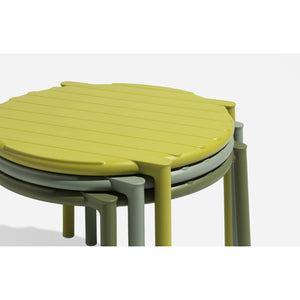 Slatted Round Outdoor Coffee Table | Nardi Doga