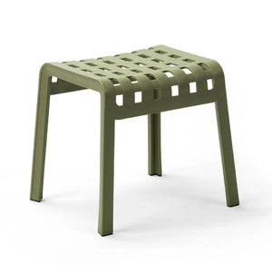 Square Perforated Outdoor Footstool | Nardi Poggio