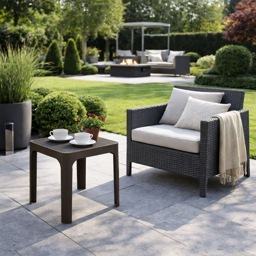 Outdoor Perforated Square Coffee Table | Nardi Net