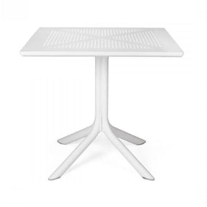 Perforated Square 4-Spoke Outdoor Dining Table | Nardi Clip
