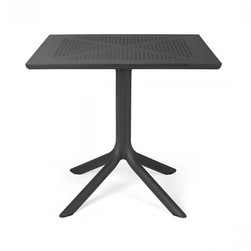 Perforated Square 4-Spoke Outdoor Dining Table | Nardi Clip