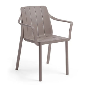 Slatted Outdoor Monobloc Armchair | Nardi Tiberina | Italianfurniture.com
