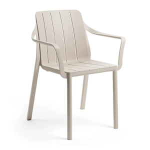 Slatted Outdoor Monobloc Armchair | Nardi Tiberina | Italianfurniture.com