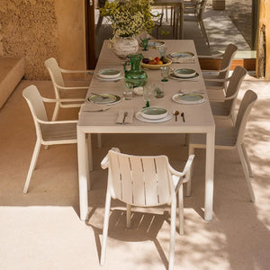 Slatted Outdoor Monobloc Armchair | Nardi Tiberina | Italianfurniture.com
