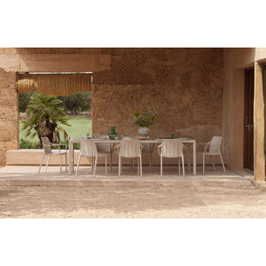 Slatted Outdoor Monobloc Armchair | Nardi Tiberina | Italianfurniture.com