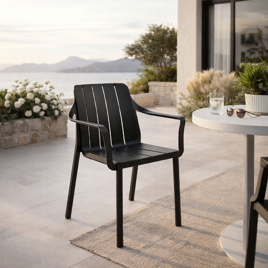 Regenerated Terra-Colored Outdoor Armchair | Nardi Tiberina | Italianfurniture.com