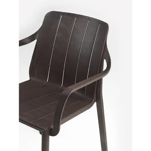 Regenerated Terra-Colored Outdoor Armchair | Nardi Tiberina | Italianfurniture.com