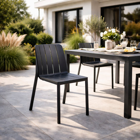 Slatted Outdoor Monobloc Chair | Nardi Tiberina | Italianfurniture.com