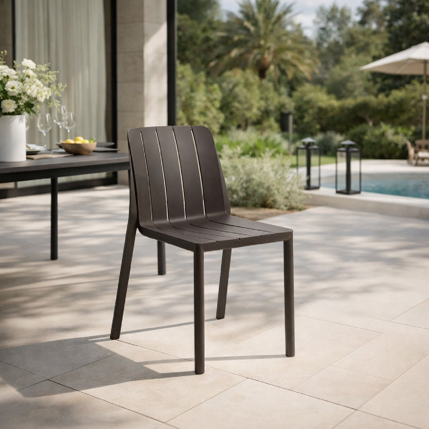 Regenerated Terra-Colored Outdoor Chair | Nardi Tiberina | Italianfurniture.com