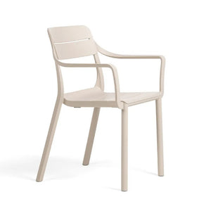 Fiberglass Monobloc Outdoor Dining Armchair | Nardi Cassia
