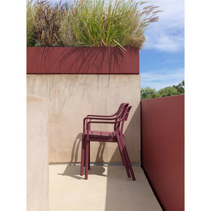 Fiberglass Monobloc Outdoor Dining Armchair | Nardi Cassia