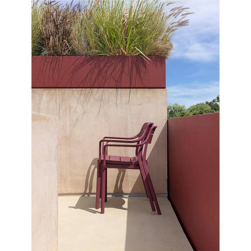 Fiberglass Monobloc Outdoor Dining Armchair | Nardi Cassia