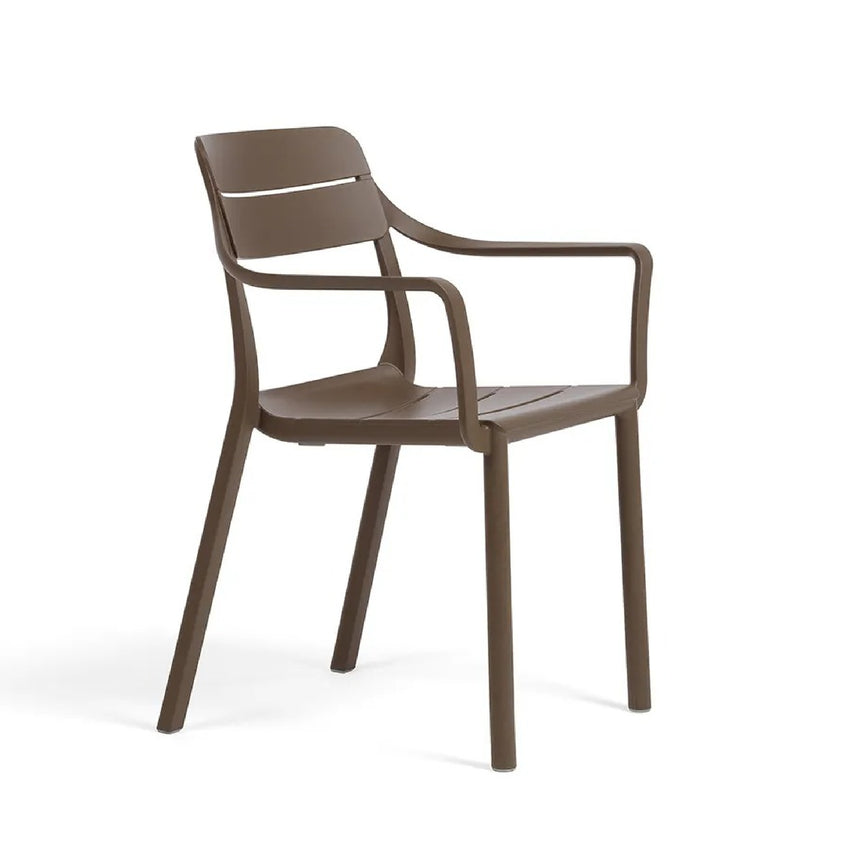 Fiberglass Monobloc Outdoor Dining Armchair | Nardi Cassia