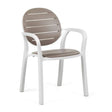 Round-Back Slatted Armchair | Nardi Palma | Italianfurniture.com