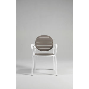 Round-Back Slatted Armchair | Nardi Palma | Italianfurniture.com
