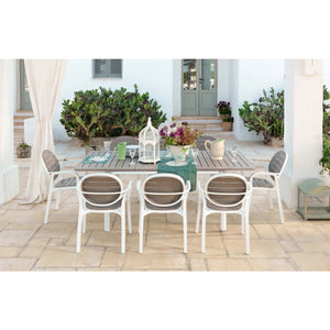 Round-Back Slatted Armchair | Nardi Palma | Italianfurniture.com