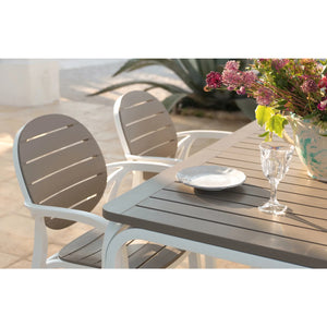 Round-Back Slatted Armchair | Nardi Palma | Italianfurniture.com