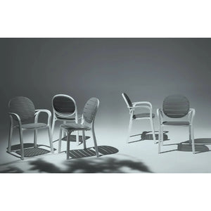 Round-Back Slatted Armchair | Nardi Palma | Italianfurniture.com