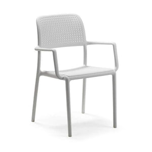 Perforated Fiberglass Outdoor Dining Armchair | Nardi Bora