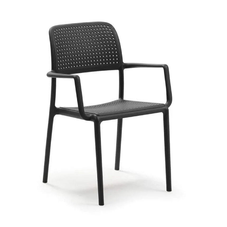Perforated Fiberglass Outdoor Dining Armchair | Nardi Bora
