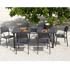 Perforated Fiberglass Outdoor Dining Armchair | Nardi Bora