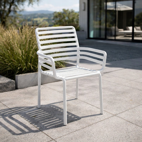 Slatted Outdoor Monobloc Armchair | Nardi Doga