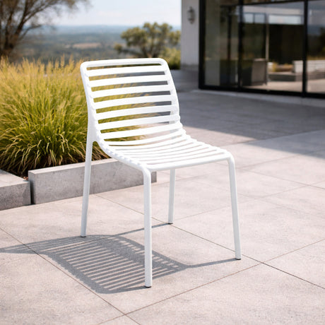 Slatted Outdoor Monobloc Chair | Nardi Doga