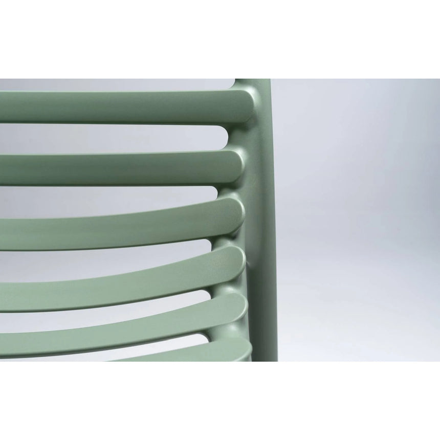 Slatted Outdoor Monobloc Dining Chair | Nardi Doga