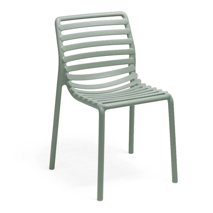 Slatted Outdoor Monobloc Dining Chair | Nardi Doga