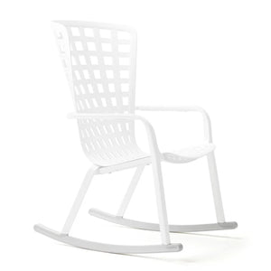 Square Perforated Reclining Outdoor Armchair | Nardi Folio