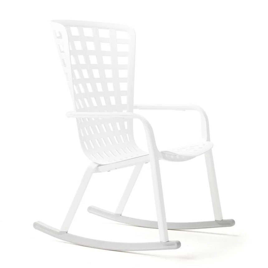 Square Perforated Reclining Outdoor Armchair | Nardi Folio