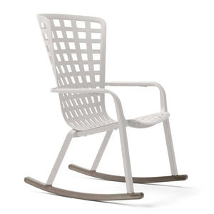 Square Perforated Reclining Outdoor Armchair | Nardi Folio