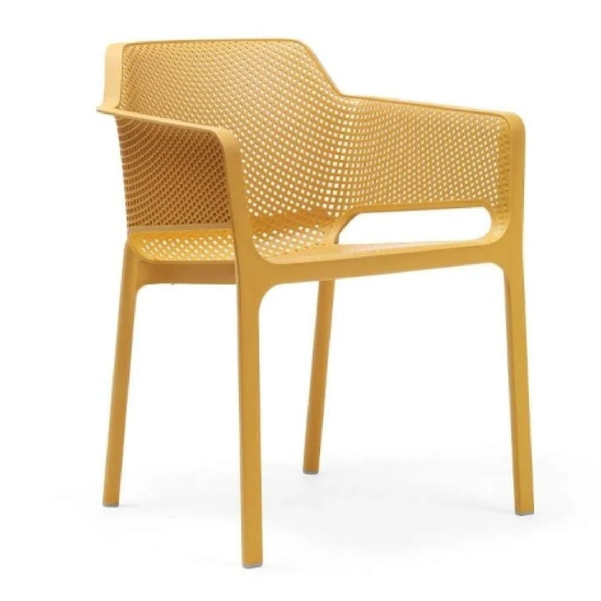 Square Perforated Outdoor Dining Armchair | Nardi Net