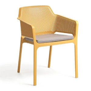 Square Perforated Outdoor Dining Armchair | Nardi Net